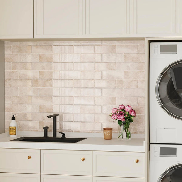 ABPP Beige Stone Subway Tegelstickers