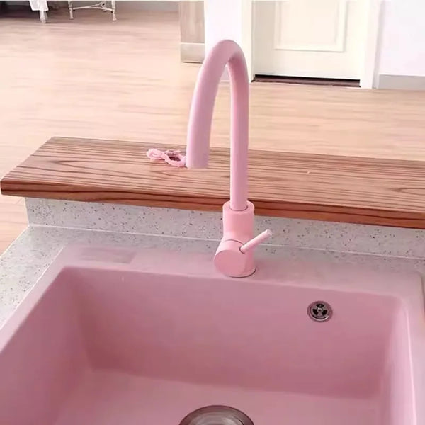 Amora Wastafelkraan – Stijlvolle Koud/Warm Waterkraan met Messing Behuizing