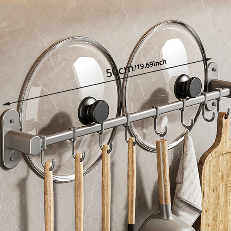 CookEase Keuken Wandrek – Multifunctionele Organizer voor Deksel, Spatel & Kookgerei