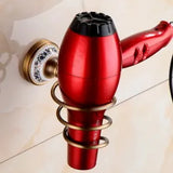 RoyalRetro Antiek Messing Badkamer Accessoireset met Porselein