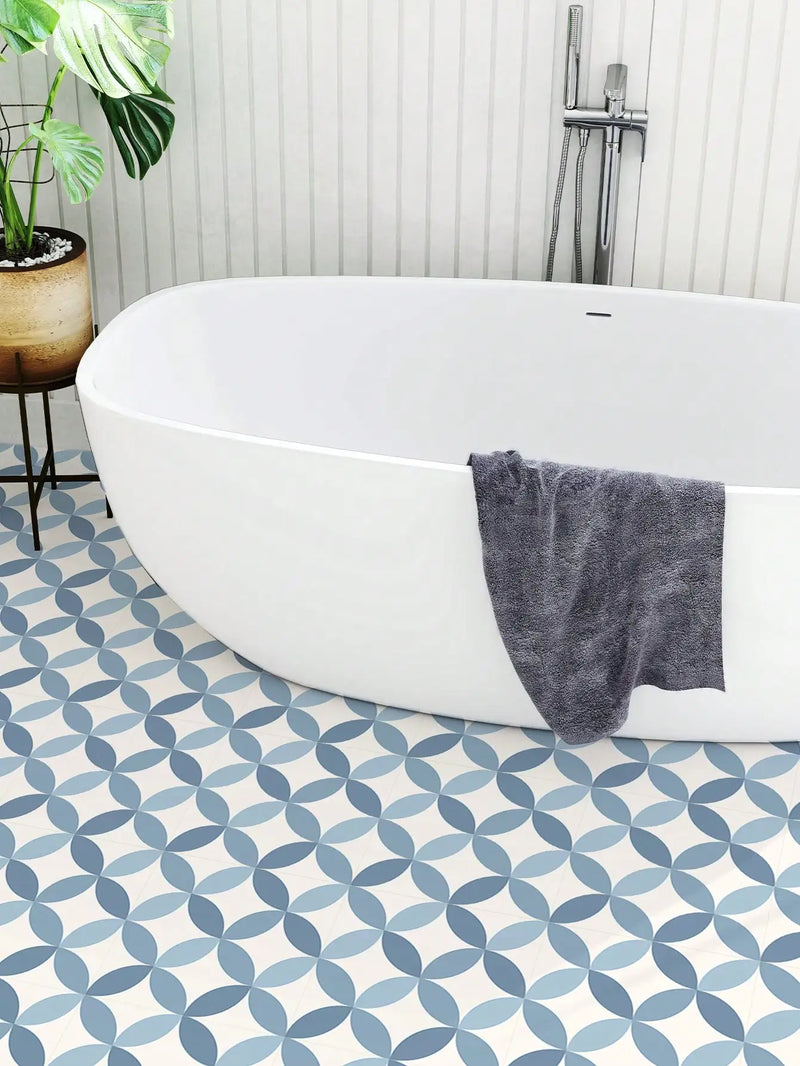 NordicTyle – 12-delige Scandinavische Vloersticker Set