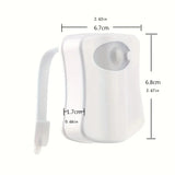 LumiSense Toilet Nachtlampje – Draadloze Bewegingssensor met 8/16 Kleuren RGB Verlichting