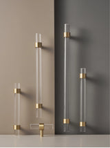 Moderne Messing & Acryl Meubelgreep