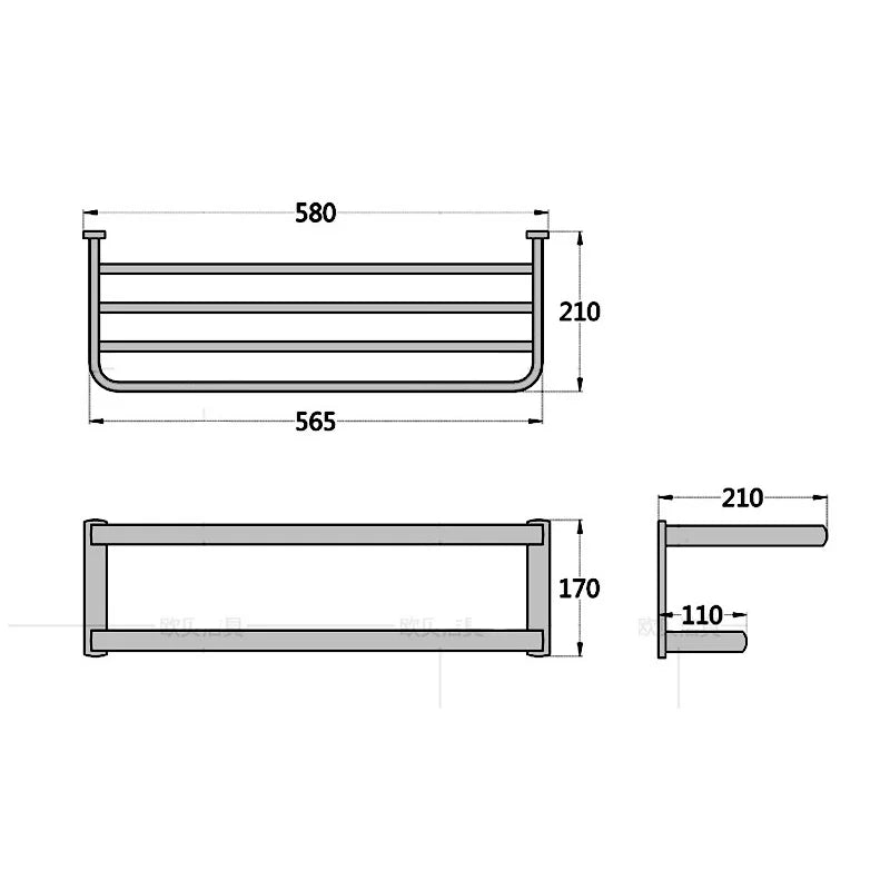 ImperialBronze Antiek Messing Badkamer Accessoireset