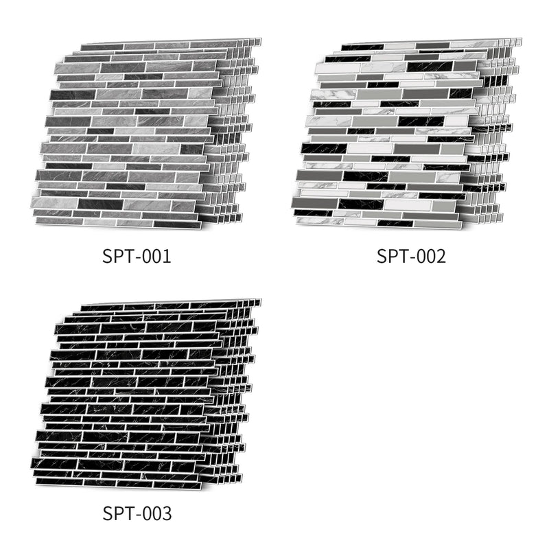 LuxeMarmer Zwart-Wit Marmerlook Wandstickers