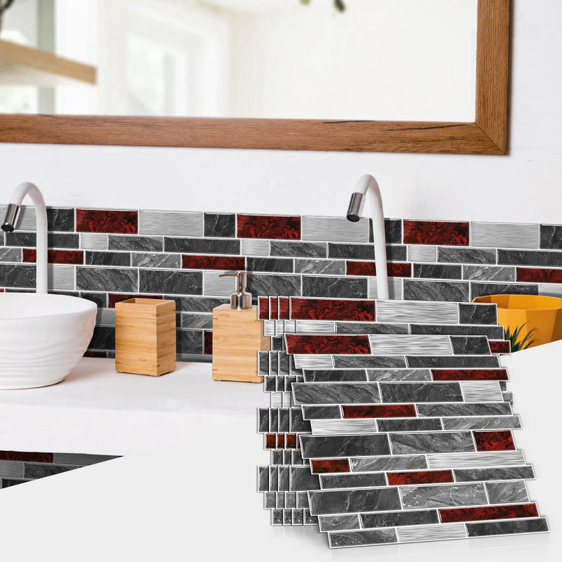 LuxeMarmer Zwart-Wit Marmerlook Wandstickers