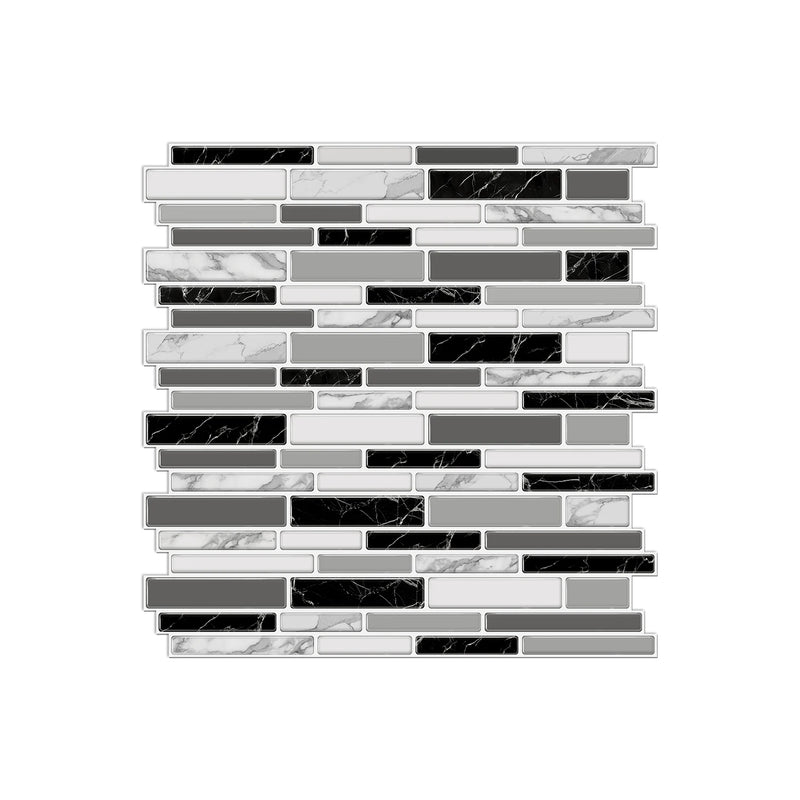 LuxeMarmer Zwart-Wit Marmerlook Wandstickers