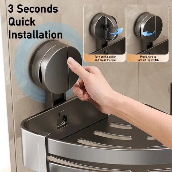 AquaGrip – Luxe Zuignap Badkamer Plank zonder Boren