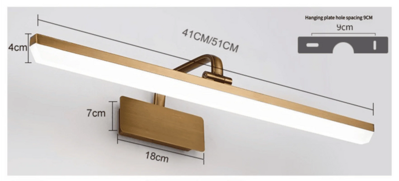 LumiBronze LED Spiegelwandlamp