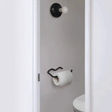 Premium Rood/Zwart Metaal Toiletpapierhouder