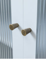 Vintage Handgehamerde Messing Kast- en Ladegrepen – Bronzen Meubelgrepen