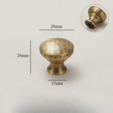 Vintage Handgehamerde Messing Kast- en Ladegrepen – Bronzen Meubelgrepen