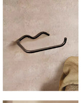 Premium Rood/Zwart Metaal Toiletpapierhouder