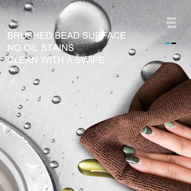 RVS Keukenwastafel – Onderbouw | Rechthoekig | 750×430×220 mm | Enkele Kom | Geborstelde Afwerking