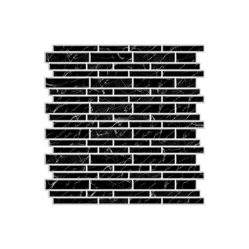 LuxeMarmer Zwart-Wit Marmerlook Wandstickers