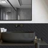 Herringbone Luxe – Zelfklevende Wandtegels