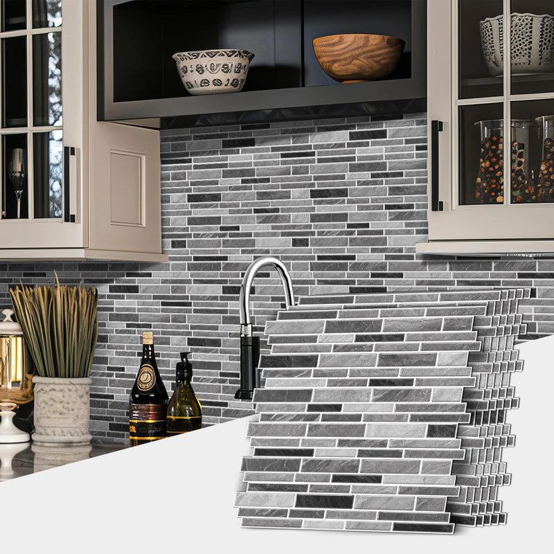 LuxeMarmer Zwart-Wit Marmerlook Wandstickers