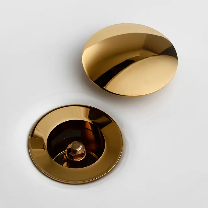 LuxDrain Pop-Up Afvoerplug – Stijlvolle Wastafel Stopper in Zwart, Goud en Rosé