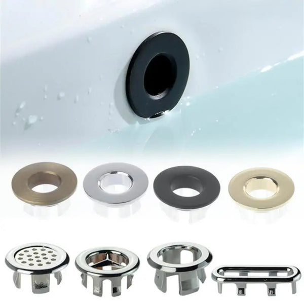 LuxDrain RingCover – Messing Overloopring voor Wastafel