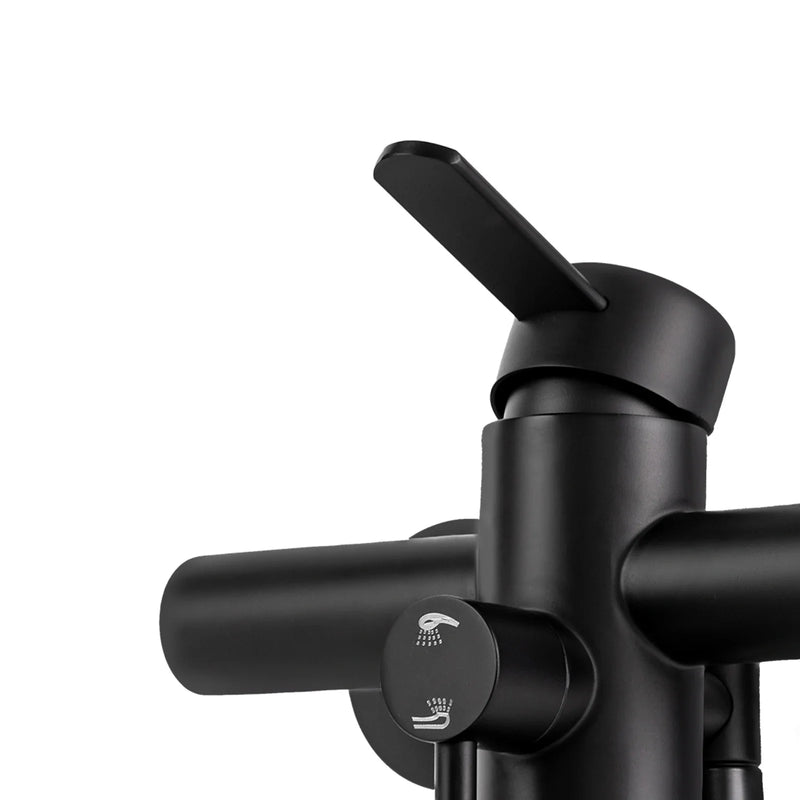 AquaFlex Wandkraan met Zijspuit – 360° Draai