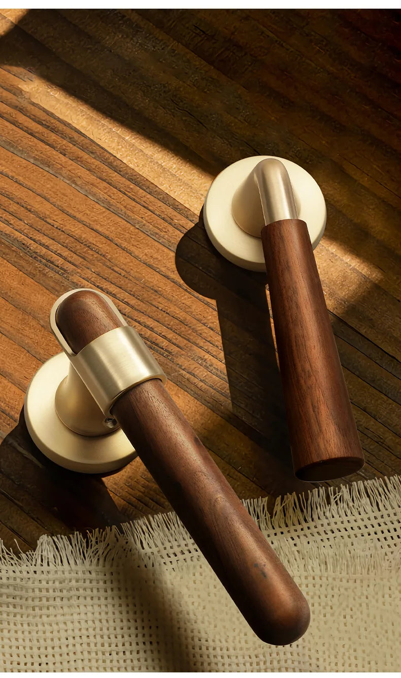 Walnoir Retro Houten Deurslot