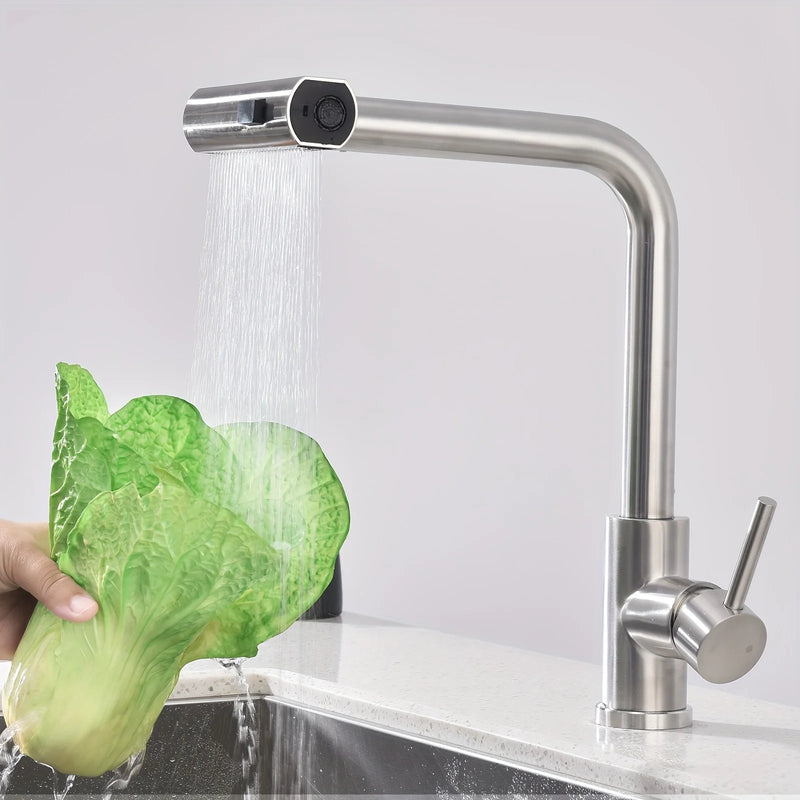 SteelFlex Gun Gray Uittrekbare Keukenkraan