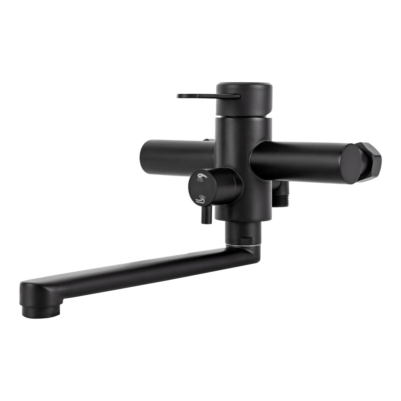 AquaFlex Wandkraan met Zijspuit – 360° Draai