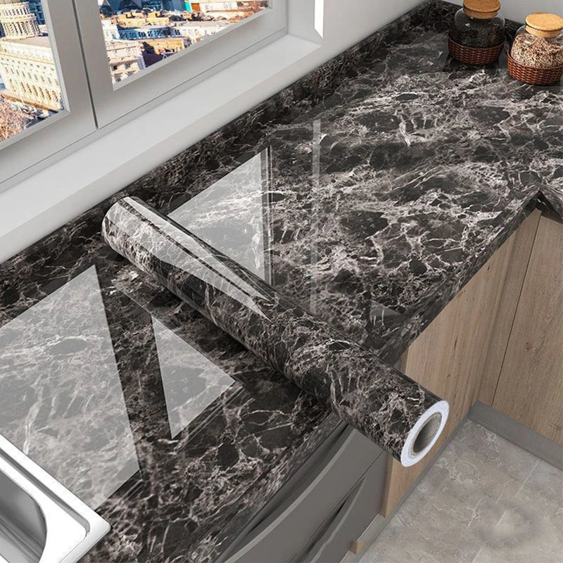 MarbleShield – Luxe Zelfklevende Marmerfolie voor Keuken & Meubels
