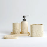 5-delige Badkamerset | Gegraveerd Patroon