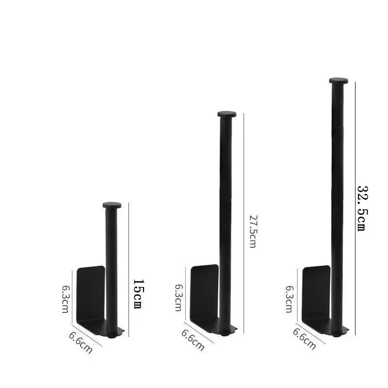 LUXROLLO - Zelfklevende RVS Toiletrolhouder (Verlengd & Zonder Boren)