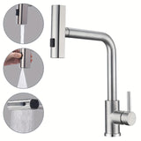 SteelFlex Gun Gray Uittrekbare Keukenkraan