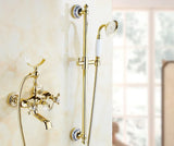 Luxe Gouden Badkraan met Kristalaccenten