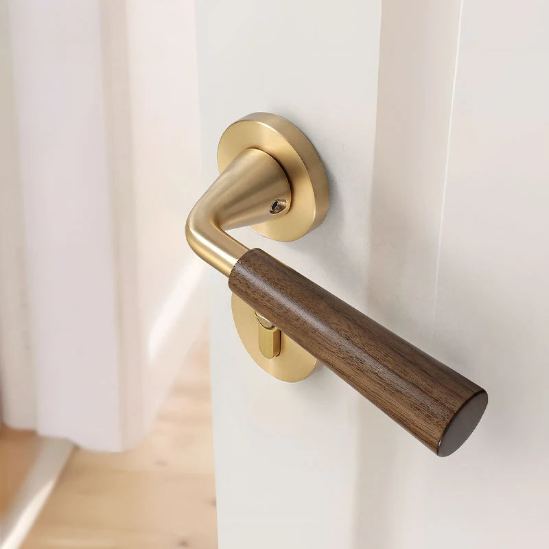 Walnoir Retro Houten Deurslot