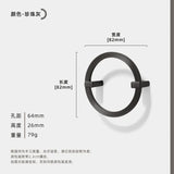 Cirkelvormig Meubelhandvat – Zinklegering | 64–256 mm Boorafstand | Nieuwe Chinese Stijl