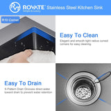 Zwarte Keukenspoelbak – Enkelbak | Topmount | 304 RVS | 9 Inch Diep