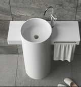 Populaire Vrijstaande Wastafel – Kunststeen | Geïntegreerd | Vierkant Design