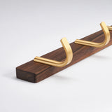 WalnutHook – 3-Haaks Handdoekrek van Hout & Metaal