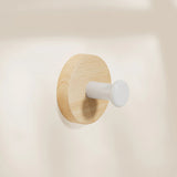 Houten Walnoot Hangende Hanger – Zwart of Wit | Decoratief & Praktisch