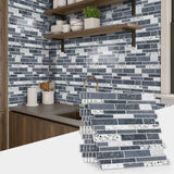 LuxeMarmer Zwart-Wit Marmerlook Wandstickers