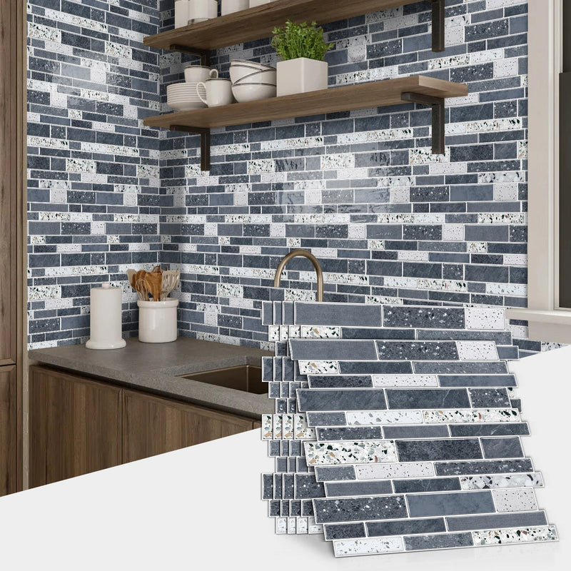 LuxeMarmer Zwart-Wit Marmerlook Wandstickers