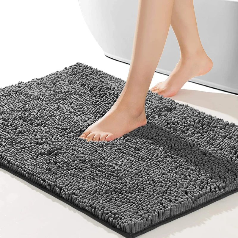 PlushPad Luxe Chenille Badmat – Antislip & Superzacht – Voor Ultiem Comfort in de Badkamer