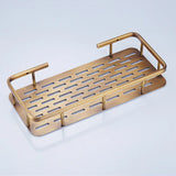 BronzeRoyal Antiek Wandplankje – Massief Messing Zeep- & Shampoo Houder voor Badkamer