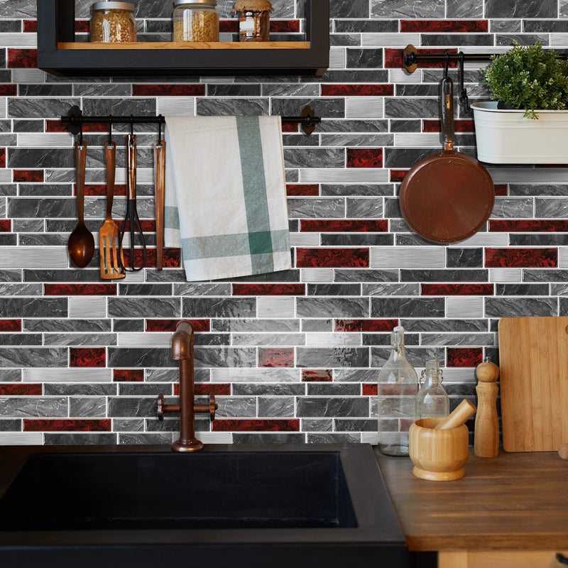 LuxeMarmer Zwart-Wit Marmerlook Wandstickers