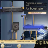 AquaLumen Luxe LED Douchepaneel met Digitale Display