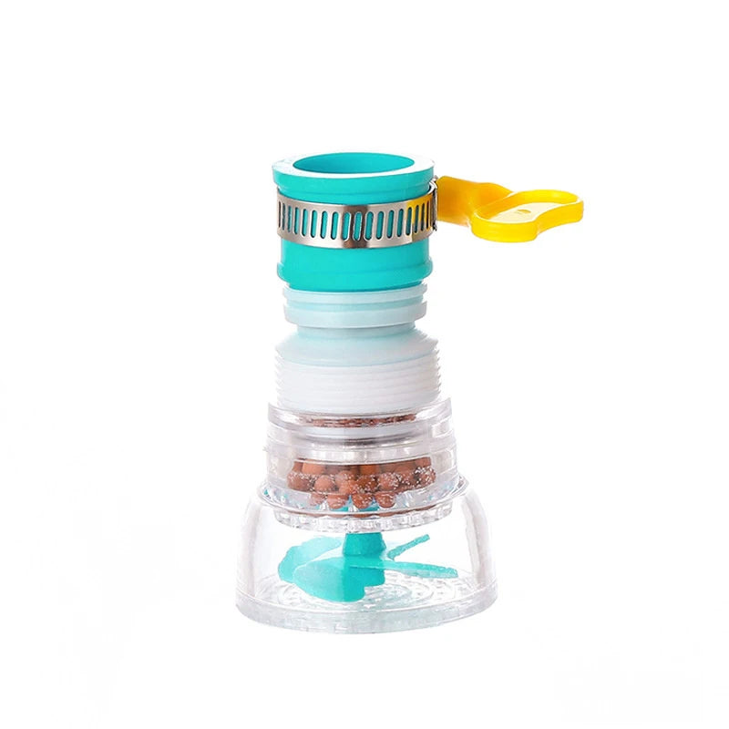 EcoStream 360 – Universele Waterbesparende Kraanbubbler met Rotatie Nozzle