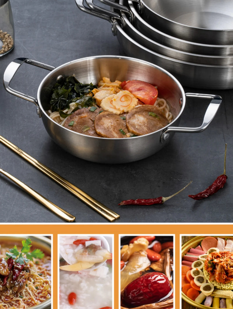 GastroPan – Roestvrijstalen Saus- & Paellapan met Handgreep