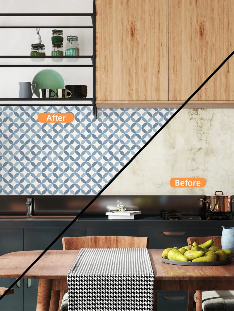 NordicTyle – 12-delige Scandinavische Vloersticker Set