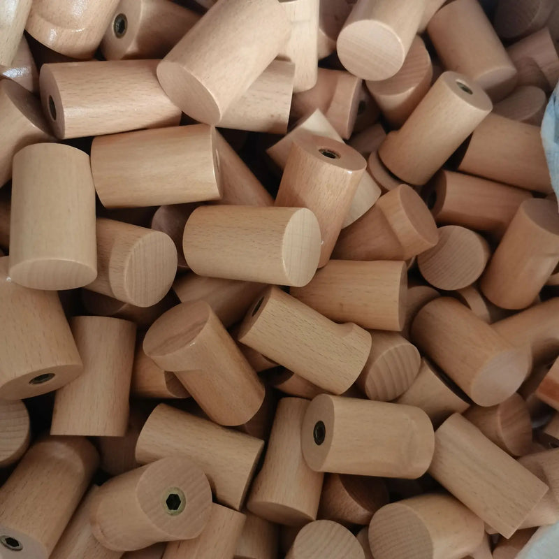 Nurlin Minimalistische Beuken- & Notenhouten Wandhaak