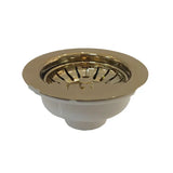 Keukenafvoerplug – 3,5 Inch | Antiek Messing | Gepolijste Afwerking | Koper