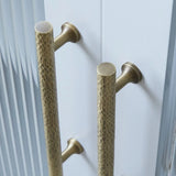 Vintage Handgehamerde Messing Kast- en Ladegrepen – Bronzen Meubelgrepen